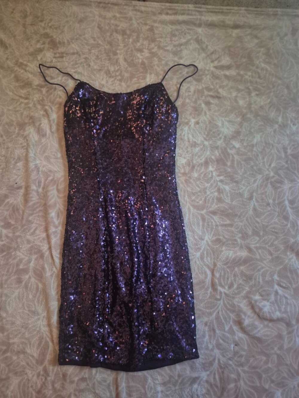 Cute sparkly purple tight dress